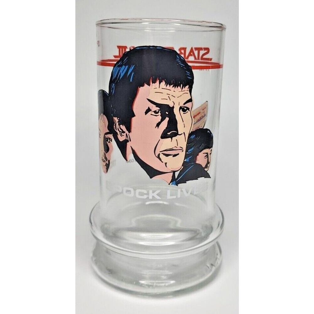 1984 Star Trek 3 “The Search For Spock” Taco Bell‎ Promo Spock Lives Glass U302